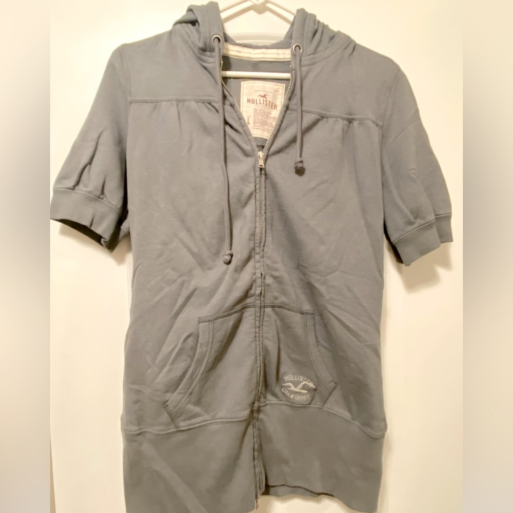 Hollister Long Double Zip Hoodie